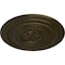 Ekena Millwork Pearl Ceiling Medallion (Fits Canopies up to 1 7/8"), Hand-Painted Green Gold, 26 1/4"OD x 1 1/2"P CM26PEGGS - alternate 3